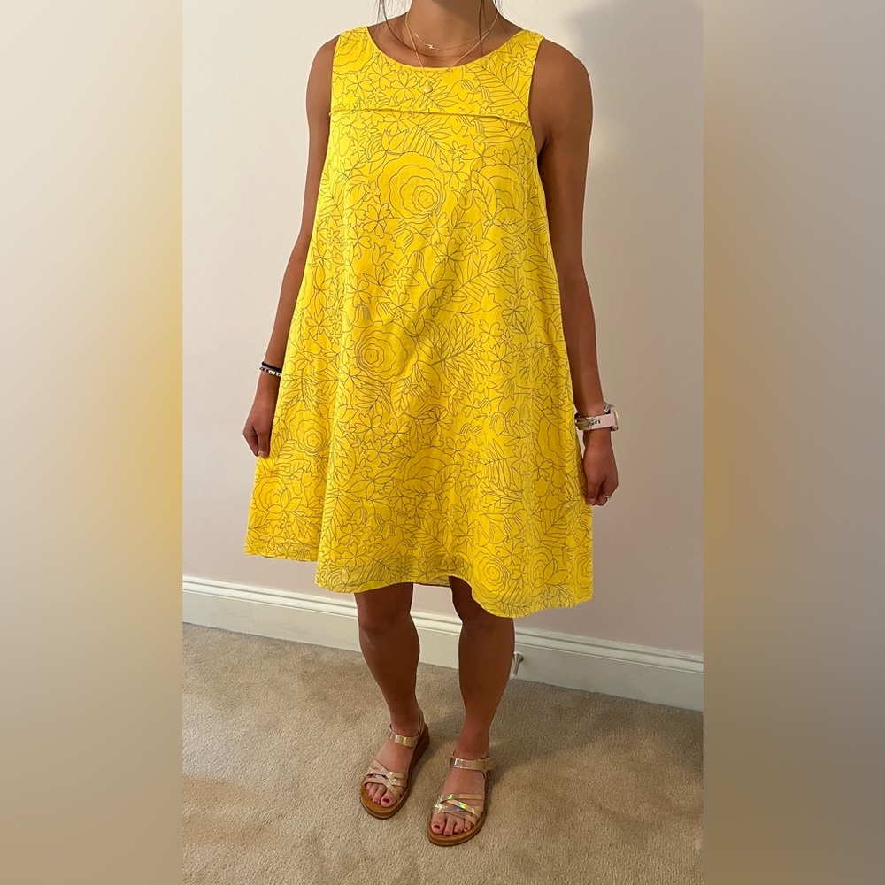 00 Yellow Floral HD in Paris Sundress (Anthropologie)